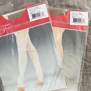 Theatricals Stirrup dance tights - 2 pair in size SC/light suntan